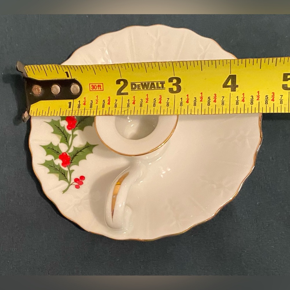 2 Vintage 1986 Macy’s All The Trimmings Christmas Candle Holders. - Picture 6 of 8